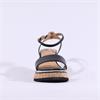 Repo Cork Platform Wedge Sandal - Black Combi